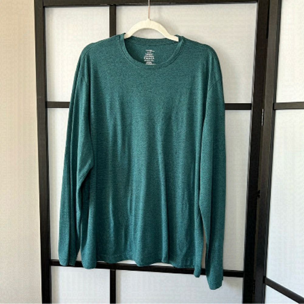 [xl] George Teal Green Casual & Comfy Long Sleeve Shirt